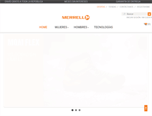 Tablet Screenshot of merrell.com.mx