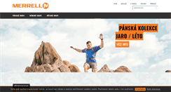 Desktop Screenshot of merrell.cz
