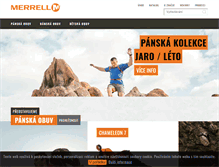 Tablet Screenshot of merrell.cz